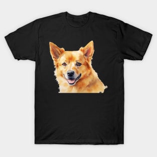 Watercolor Finnish Spitz T-Shirt